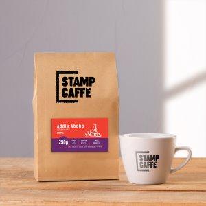 Káva Stamp Caffé - Addis Ababa; Odrodová káva - Etiópia zrnková 100% Arabica 1kg