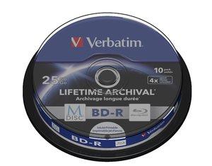 M-DISC VERBATIM BD-R 4x 25GB Printable 10ks/cake