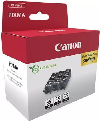 kazeta CANON PGI-35BK black TRIPLE PIXMA iP100/iP110/TR150 (3x 191 str.)