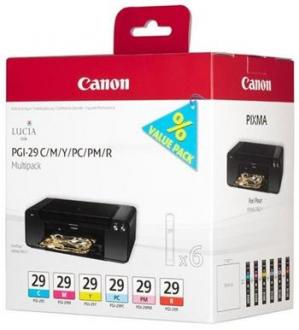 kazeta CANON PGI-29 C/M/Y/PC/PM/R PACK PIXMA Pro 1