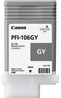 kazeta CANON PFI-106GY Grey pre iPF 6300/6300s/6350/6400/6400s/6450 (130ml)