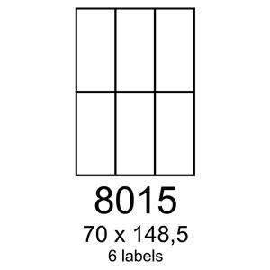 etikety RAYFILM 70x148,5 univerzálne biele R01008015F (1.000 list./A4)