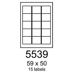 etikety RAYFILM 59x50 univerzálne biele R01005539F (1.000 list./A4)