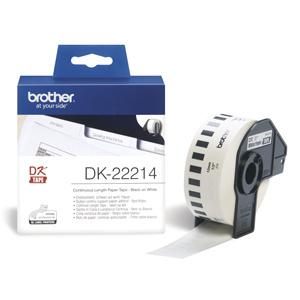 rolka BROTHER DK22214 Continuous Paper Tape (Biela 12mm)