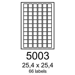 etikety RAYFILM 25,4x25,4 univerzálne biele R01005003A (100 list./A4)