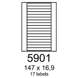 etikety RAYFILM 147x16,9 univerzálne biele R01005901F (1.000 list./A4)
