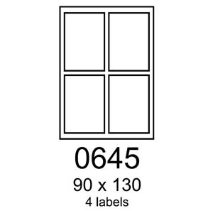 etikety RAYFILM 90x130 univerzálne biele R01000645F (1.000 list./A4)