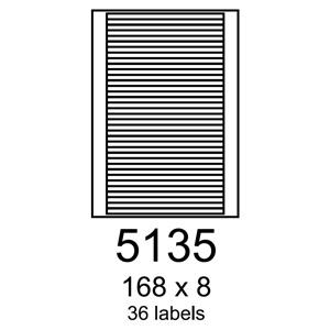 etikety RAYFILM 168x8 žlté flourescentné laser R01315135F (1