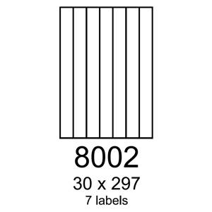 etikety RAYFILM 30x297 univerzálne biele R01008002F (1.000 list./A4)
