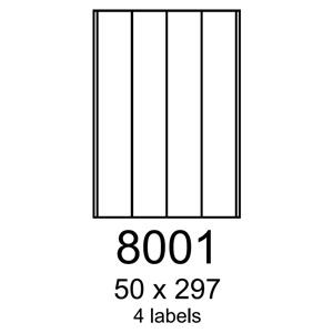 etikety RAYFILM 50x297 univerzálne biele R01008001A (100 list./A4)