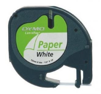 páska DYMO 59421 LetraTag White Paper Tape (12mm)