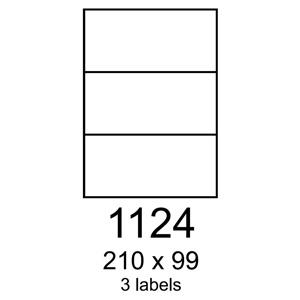 etikety RAYFILM 210x99 univerzálne modré R01231124A (100 list./A4)