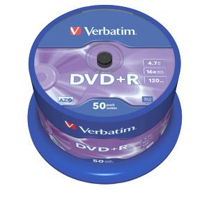 DVD+R VERBATIM 4,7GB 16X 50ks/cake
