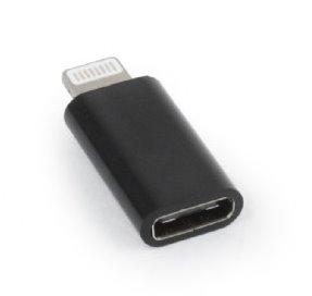 USB redukcia Lightning M / Typ C 3.1 CF, čierna, CABLEXPERT