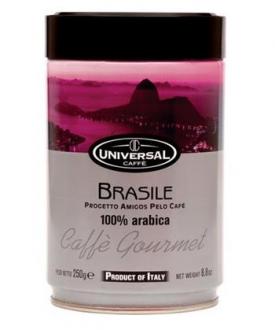 Káva UNIVERSAL BRASIL zrnková 100% Arabica 250g