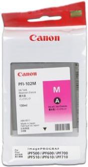 kazeta CANON PFI-102M magenta iPF 500/510/600/605/610/700/710/720, LP 17/24 (130 ml)