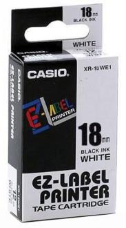 páska CASIO XR-18WE1 Black On White Tape EZ Label Printer (1