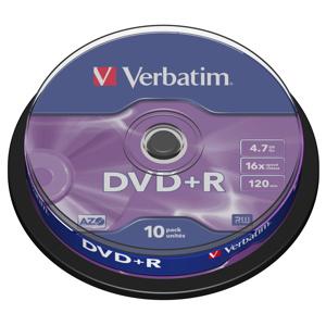 DVD+R VERBATIM 4,7GB 16X 10ks/cake