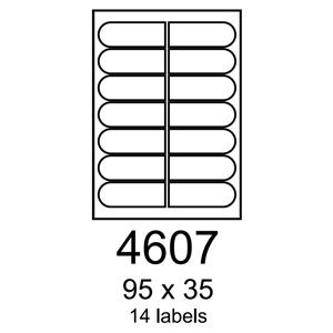 etikety RAYFILM 95x35 univerzálne biele R01004607A (100 list./A4)