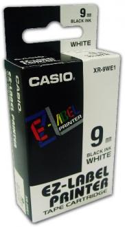 páska CASIO XR-9WE1 Black On White Tape EZ Label Printer (9m