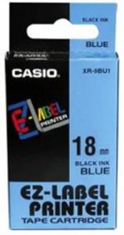 páska CASIO XR-18BU1 Black On Blue Tape EZ Label Printer (18