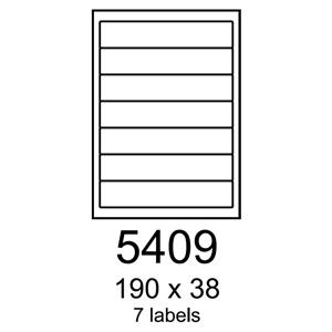 etikety RAYFILM 190x38 univerzálne biele R01005409A (100 list./A4)