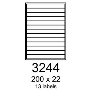 etikety RAYFILM 200x22 univerzálne červené R01223244F (1.000 list./A4)