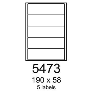 etikety RAYFILM 190x58 univerzálne biele R01005473F (1.000 list./A4)