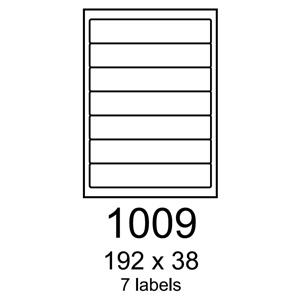 etikety RAYFILM 192x38 univerzálne červené R01221009A (100 list./A4)