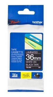 páska BROTHER TZ365 biele písmo, čierna páska Tape (36mm)