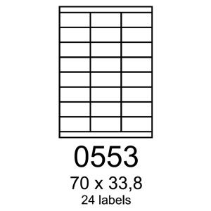 etikety RAYFILM 70x33,8 univerzálne biele R01000553F (1.000