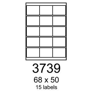 etikety RAYFILM 68x50 univerzálne biele R01003739A (100 list./A4)